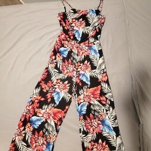 Floral print one-piece jumper